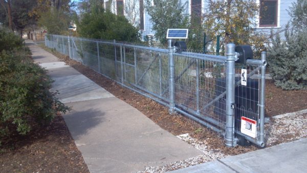 Residential Chain Link with Access Control Gate