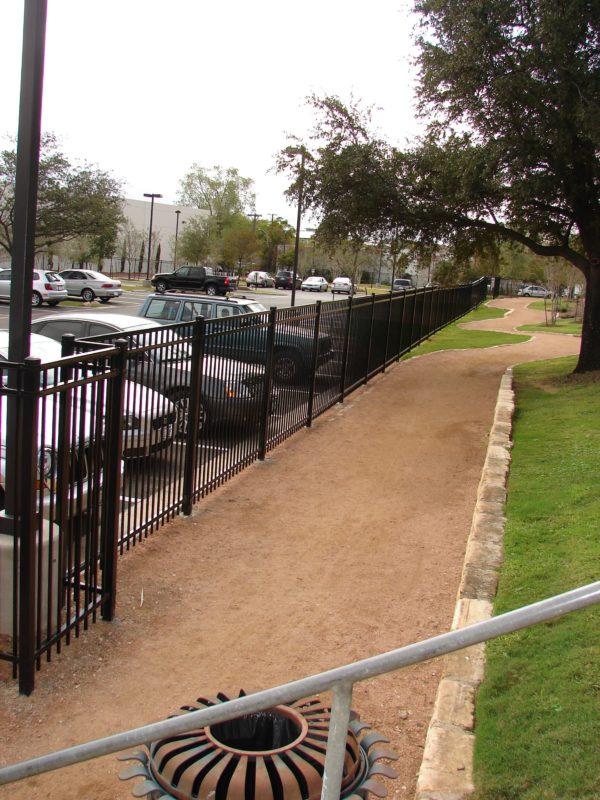 Three-Rail Wrought Iron Fence - Image 3