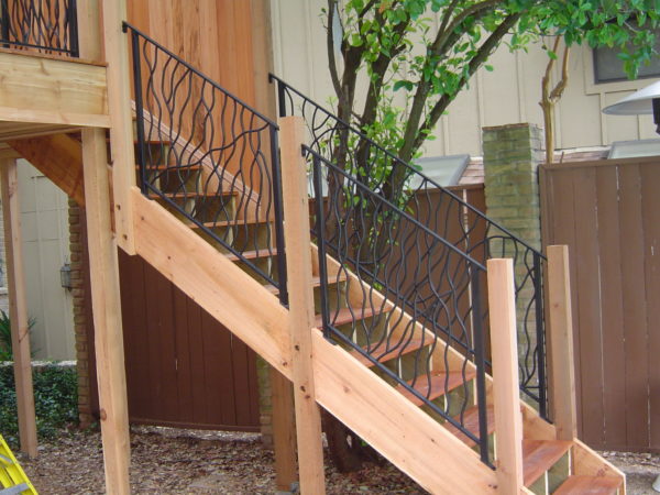 Wood Deck & Custom Iron Railing - Image 5