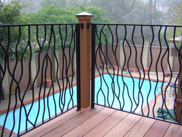 Wood Deck & Custom Iron Railing - Image 3
