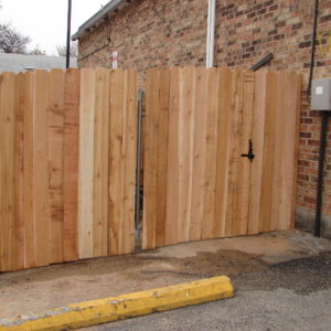 Wood Dumpster Enclosure