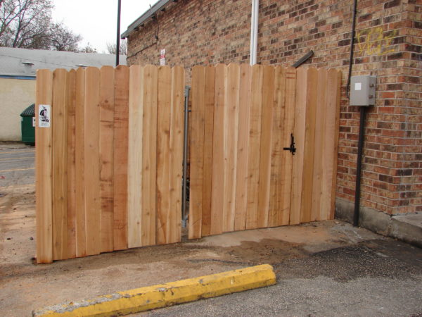 Wood Dumpster Enclosure