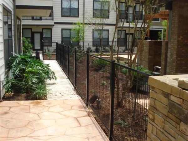 Iron Fence with Welded Wire and Swing Gate - Image 2