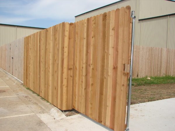Wood Fence with Access Gate - Image 3