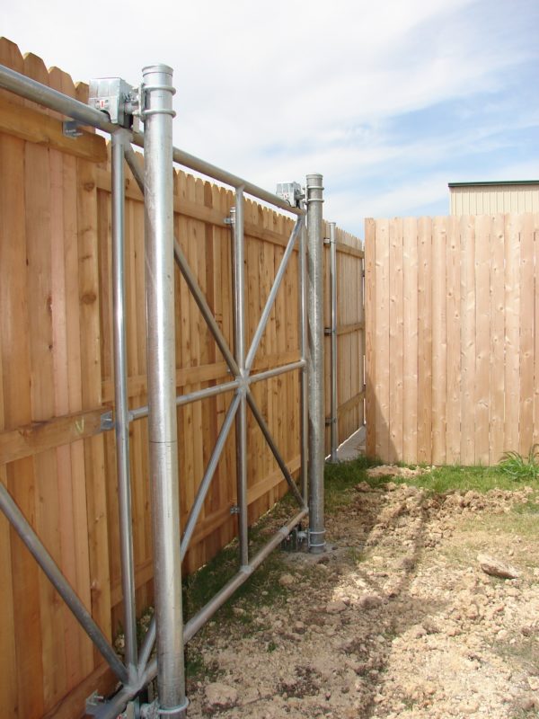 Wood Fence with Access Gate - Image 4