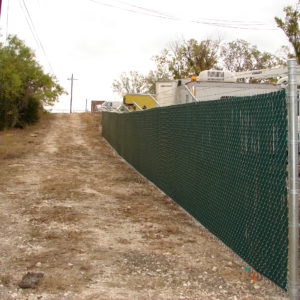 Security Chain Link Fence with Privacy Screen
