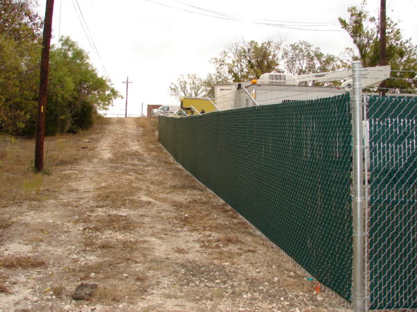 Security Chain Link Fence with Privacy Screen