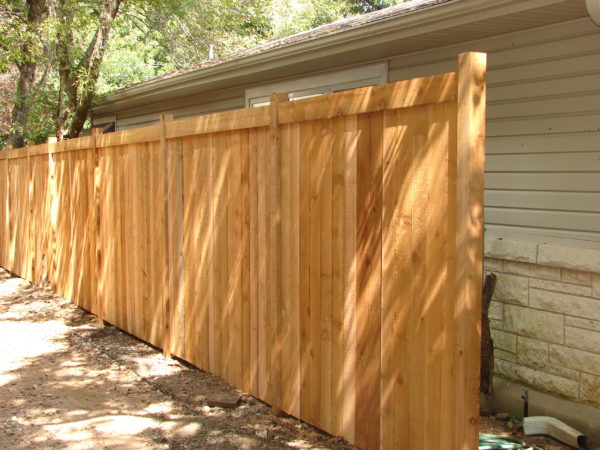 Wood On Wood Fence