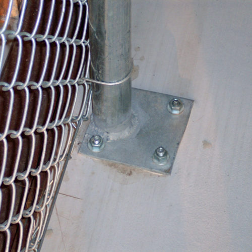 Chain Link Anchor Bolt Install