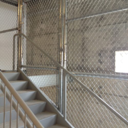 Chain Link Stairwell Fence2