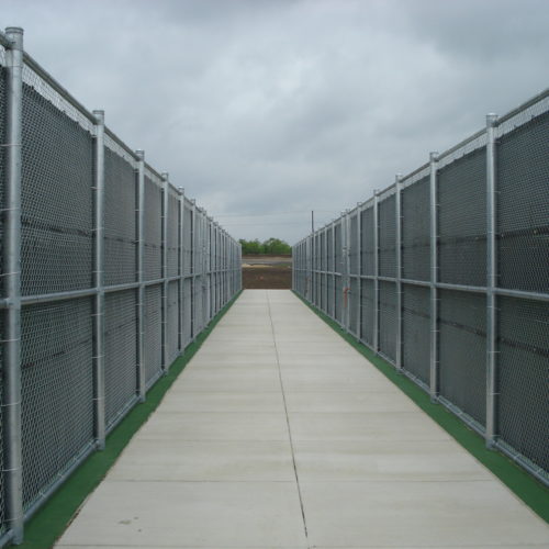 Tennis Court Fence with Windscreen