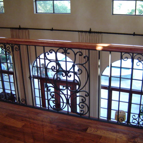 11_Custom Scroll Iron Railing