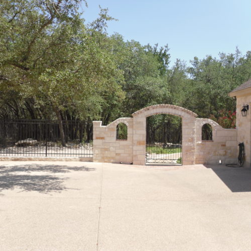 12b_Iron Scroll walk Gate w Masonry