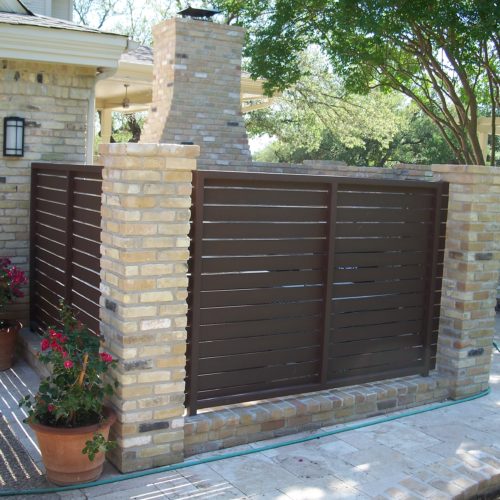 14_Custom Horizontal with Masonry Fence