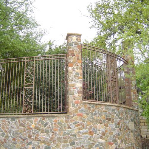 16_Custom Scroll Iron Fence