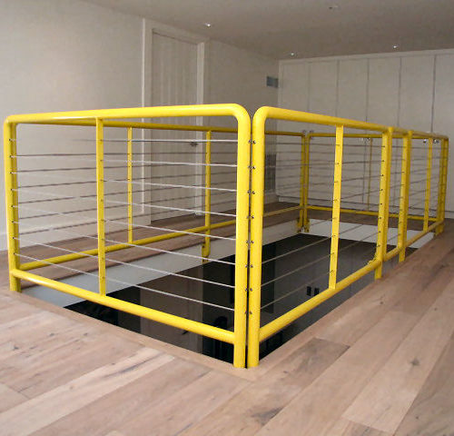 17_Pipe Steel Cable Balcony Railing