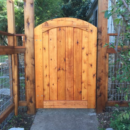 17b_Custom Wood Walk Gate