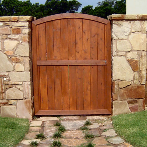 1_Custom Wood Walk Gate