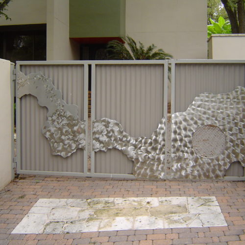 21b_Contemporary Custom Driveway Gate