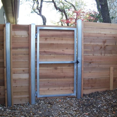 2_Wood_Square Steel Frame Walk Gate