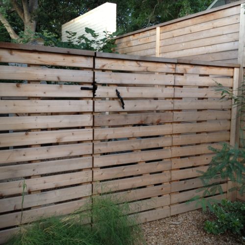 9_Horizontal Wood Semi Privacy Walk Gate