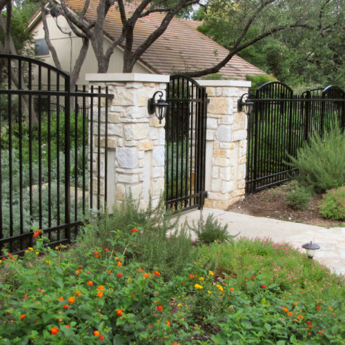 9b_Custom Iron Arched Fence