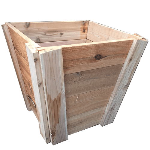 Tree Boxes Viking Fence, Large Wooden Planters For Trees