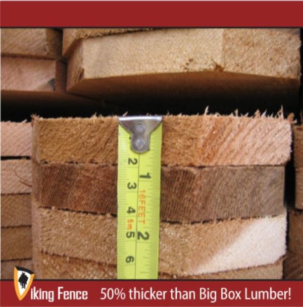 1x6x4 Residential Grade Western Red Cedar - Image 2