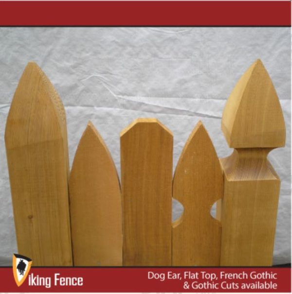 Cedar Fencing – Dog Eared or Flat Top Picket – 1x6x6 – #1 Grade 3/4″ Thick - Image 3